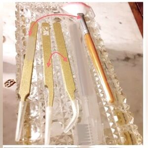 3$ NWT Golden Plated Lash Extension Artist Tools